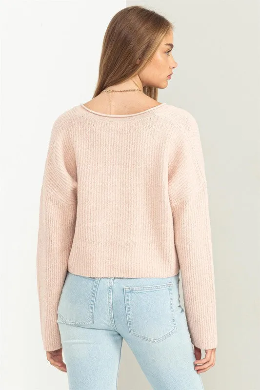 Talk To Me Sweater - Pink