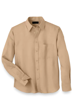 Tan Linen Classic Solid Shirt