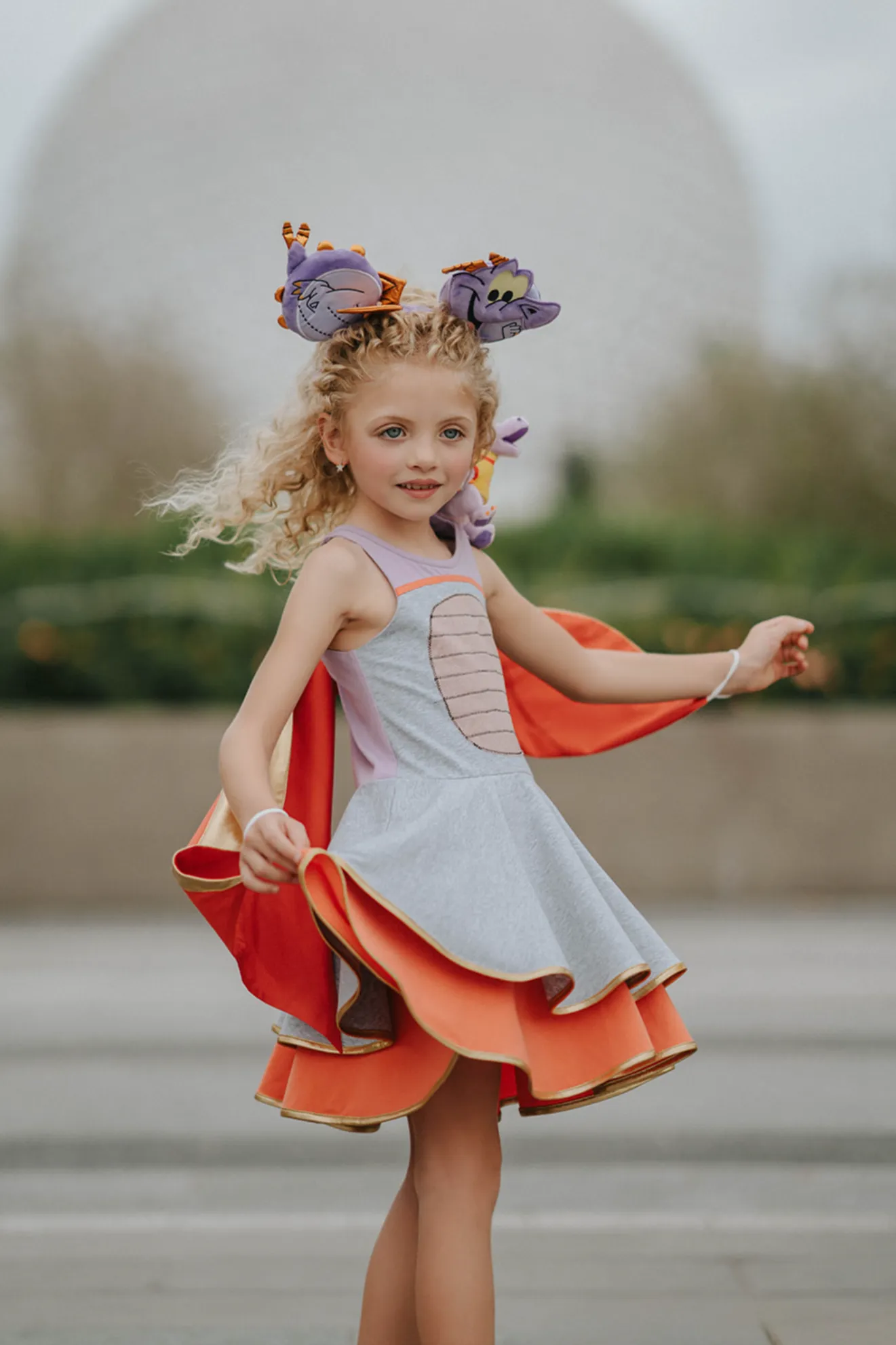 The Imagination Purple Dragon Twirl Dress