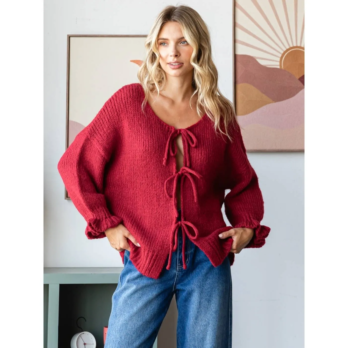 Tie Ribbon Sweater