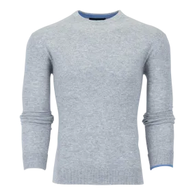 Tomahawk Cashmere Crewneck Sweater (Light Grey Heather)