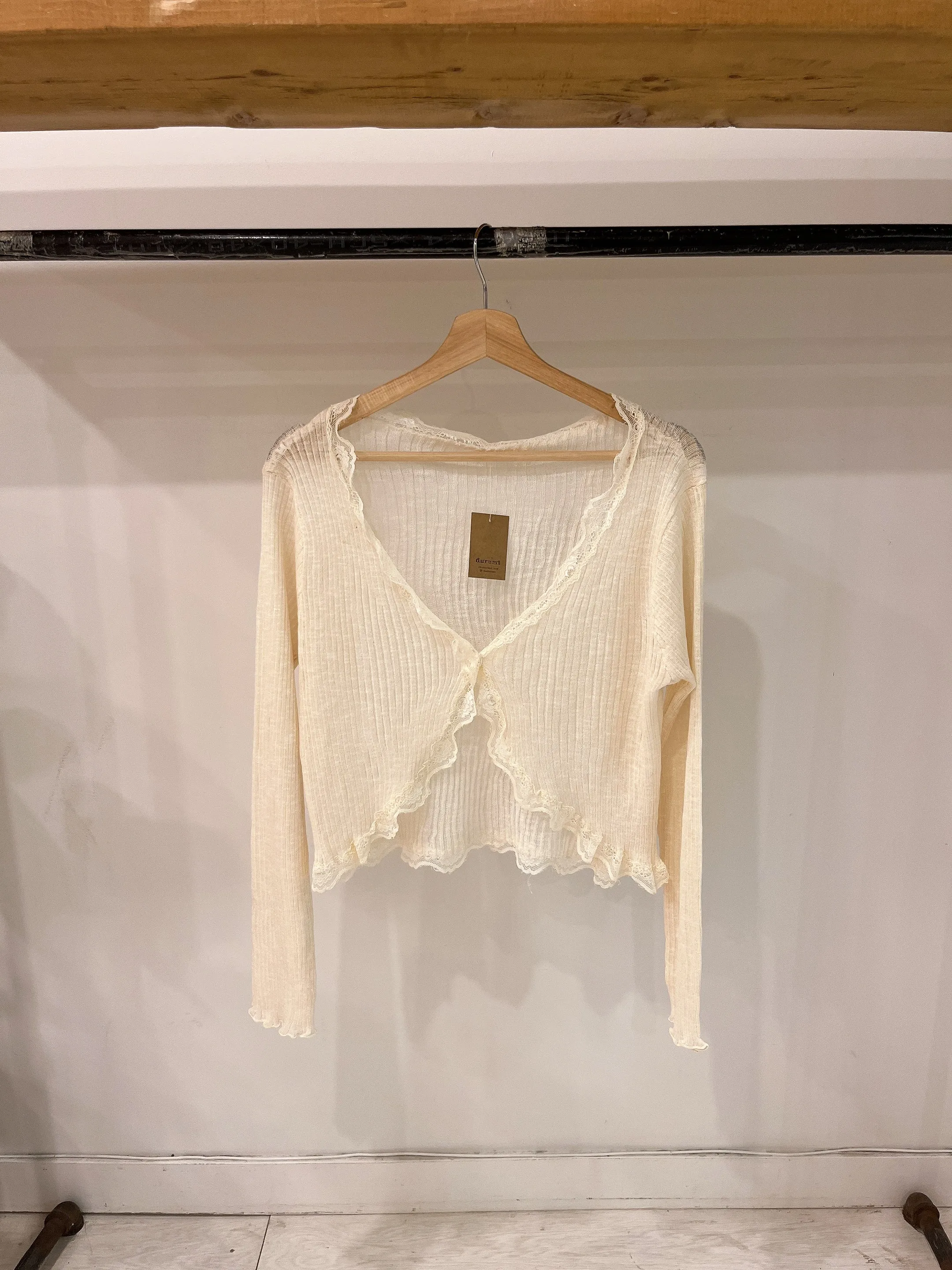 TUTTA Lace trim cardigan