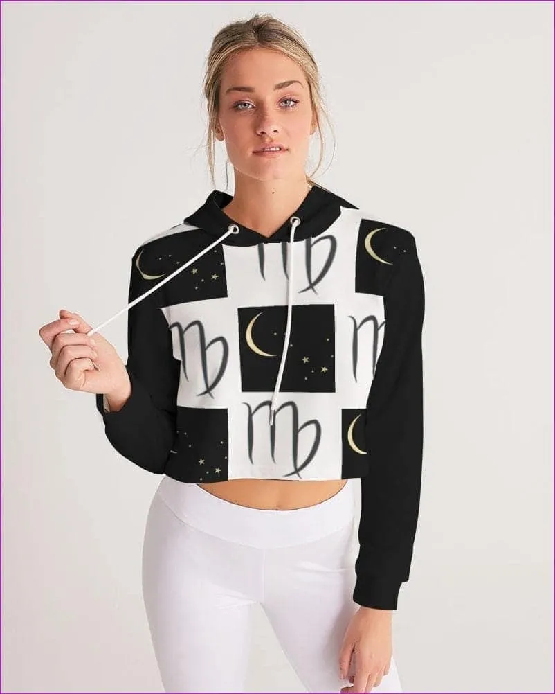 Virgo Moon Women's Cropped Hoodie