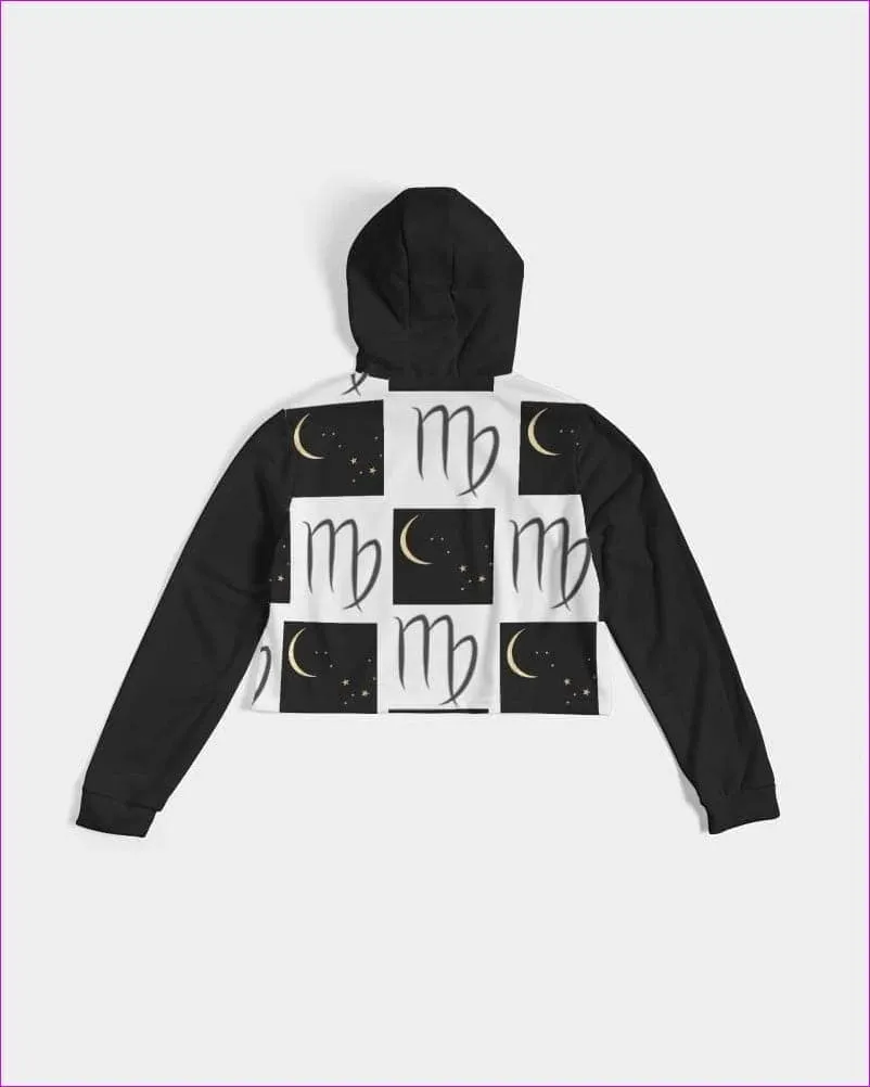 Virgo Moon Women's Cropped Hoodie