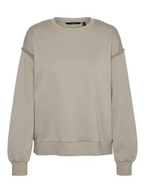 Vmdaisy Pearl Sweat Jrs Boo Ga - Taupe