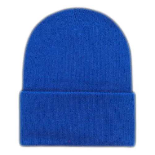 Wholesale First Quality Plain Ski Hat w/Roll Cuff Long Beanie, H8002