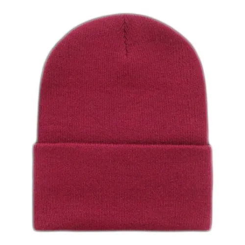 Wholesale First Quality Plain Ski Hat w/Roll Cuff Long Beanie, H8002