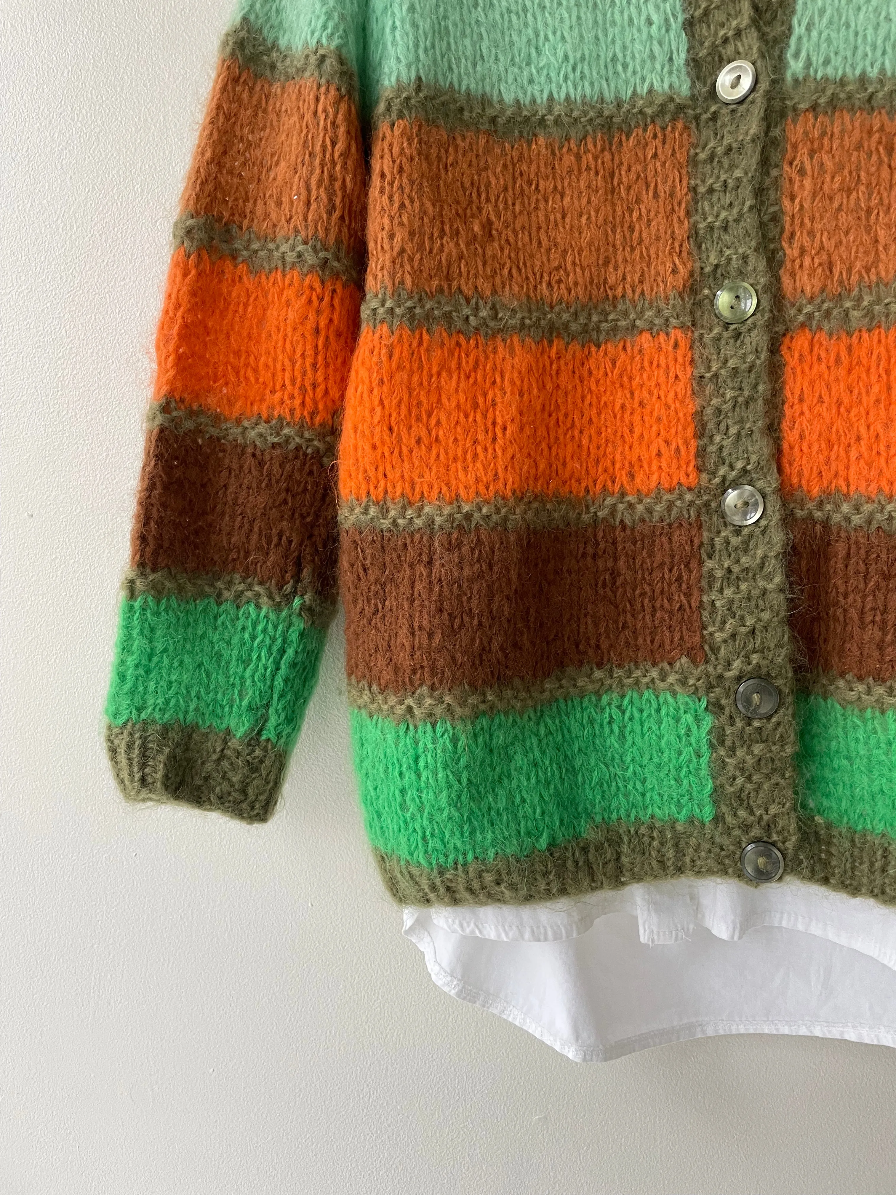 Winter Citrus Mohair Cardigan | 1960s