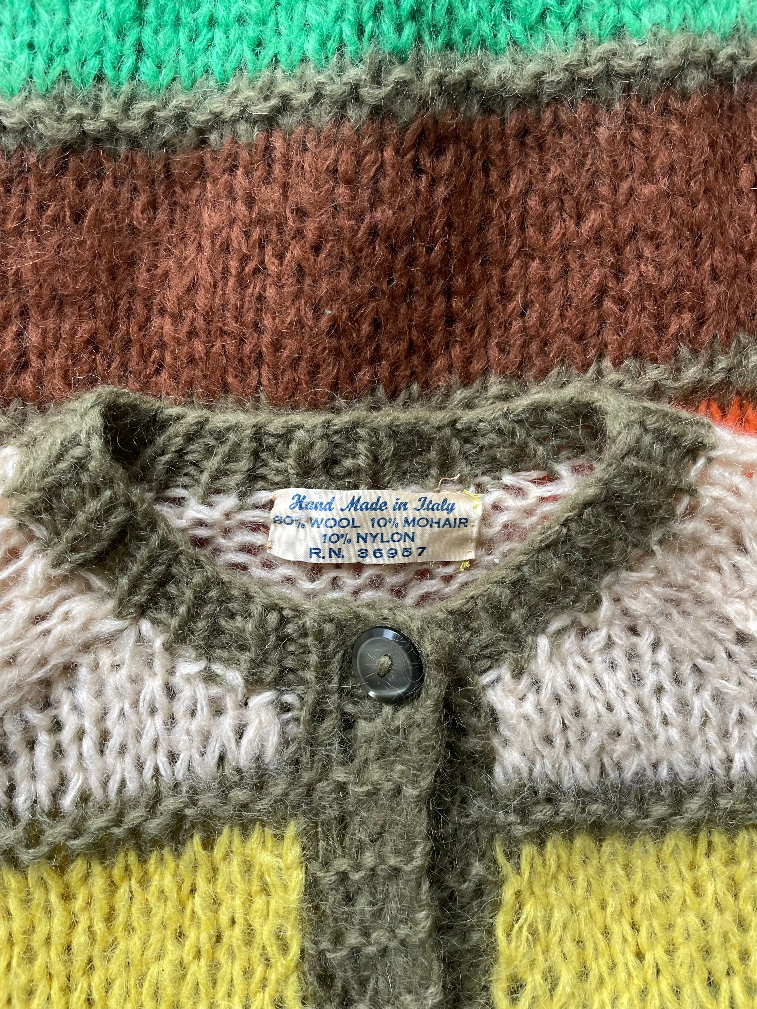 Winter Citrus Mohair Cardigan | 1960s