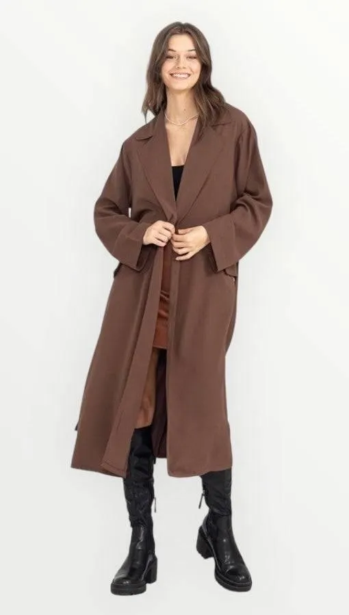 Womens Belted Trench Coat