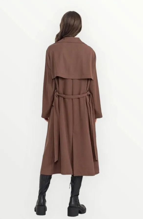 Womens Belted Trench Coat