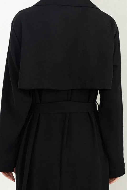 Womens Belted Trench Coat