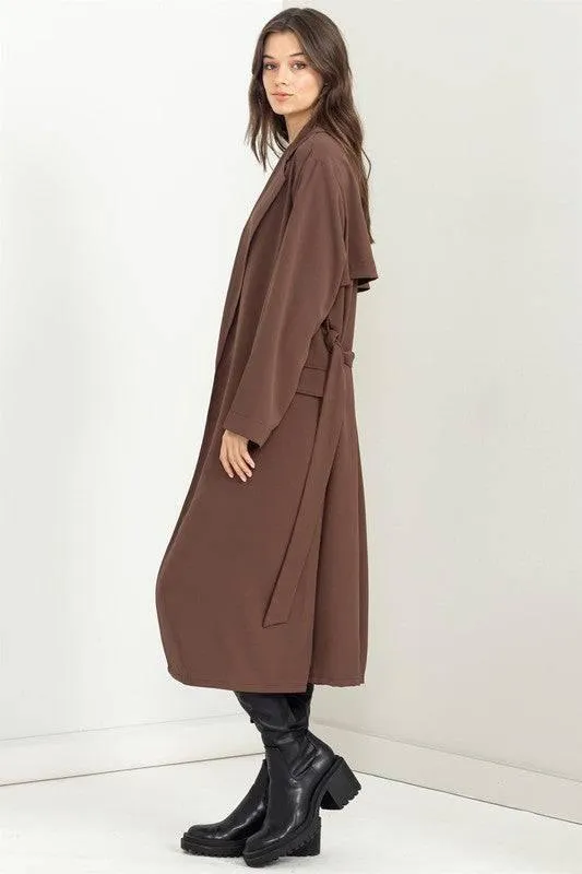 Womens Belted Trench Coat