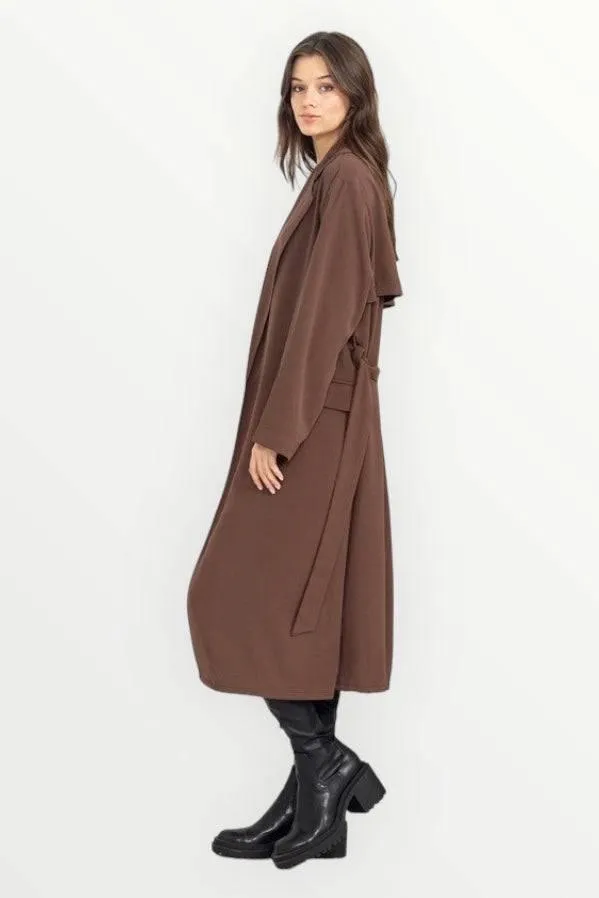 Womens Belted Trench Coat