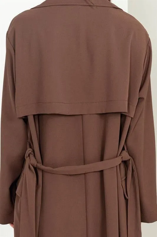 Womens Belted Trench Coat